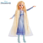 Disney Frozen II Кукла Елза с дълга коса и аксесоари за прически E7002