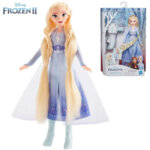 Disney Frozen II Кукла Елза с дълга коса и аксесоари за прически E7002