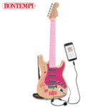 Bontempi Детска рок китара с микрофон розова 241371