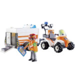 Playmobil ATV с ремарке за спешна помощ със звукови и светлинни ефекти 70053