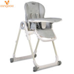 Cangaroo Детски стол за хранене Delicious, сив 107427