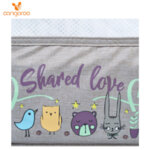 Cangaroo Бебешко легло с подвижна страница Shared Love, сиво 107533