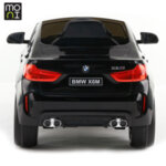 Moni Акумулаторен джип BMW X6M с кожена седалка, черен JJ2199