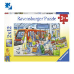 Ravensburger - Пъзел 3+ Всички на борда к-т 2х12 части 07611