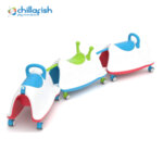 Chillafish - Играчка за бутане Trackie синя CPTR01BLU