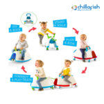 Chillafish - Играчка за бутане Trackie синя CPTR01BLU