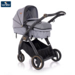Lorelli Комбинирана количка ADRIA с кош за новородено BLACK 10021452005-Copy