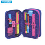 Mitama Ученически несесер с 3 ципа, зареден Pink Lace 63454-Copy