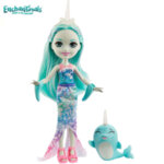 Enchantimals Кукла Русалка Naddie Narwhal и делфинчето Sword FNH22/GJX41