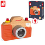 Janod Дървен бебешки фотоапарат със звук J05335