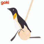 Goki Дървен пингвин за бутане WP005