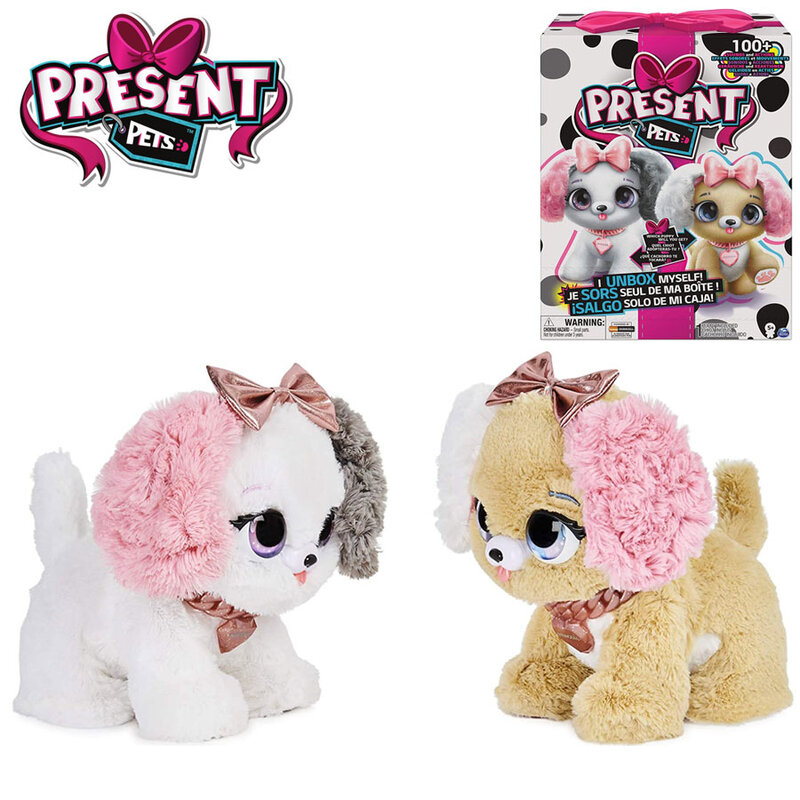 Present Pets Princess Fancy Puppy Interactive Plush Pet Toy