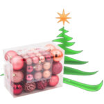 Коледна украса Коледни златни топки за елха 100бр. 8494-Copy