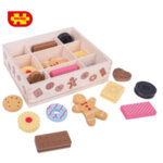 Bigjigs Дървени бисквити в кутия BJ470
