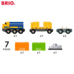Brio Товарен влак с три вагона 33982