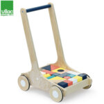 Vilac Дървена количка за прохождане с кубчета 2в1 1061