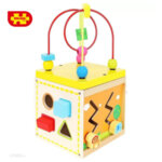 Детски дървен образователен сортер Куб KRU9368