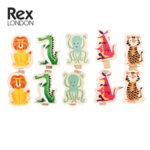 Rex London Дървени щипки Цветни създания