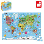 Janod Детски пъзел Карта на света 300 части J02656