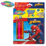 Colorino Marvel Spiderman Цветни моливи JUMBO 12 +1 цвята и острилка 91802