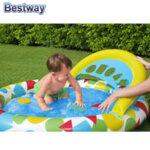 Bestway Бебешки басейн с надуваемо дъно и фигурки за сортиране 52378