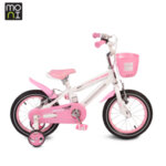 Moni Детски велосипед 12" розов със светеща рампа 1290