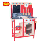 Bigjigs Детска дървена червена кухня BJ464