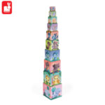 Janod Детски кубчета пирамида Сладки животни J02652