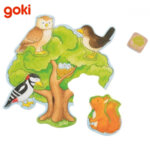 Goki Детски дървен пъзел Кой къде живее 56804