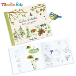Moulin Roty Детска книжка за оцветяване Моята градина 712601