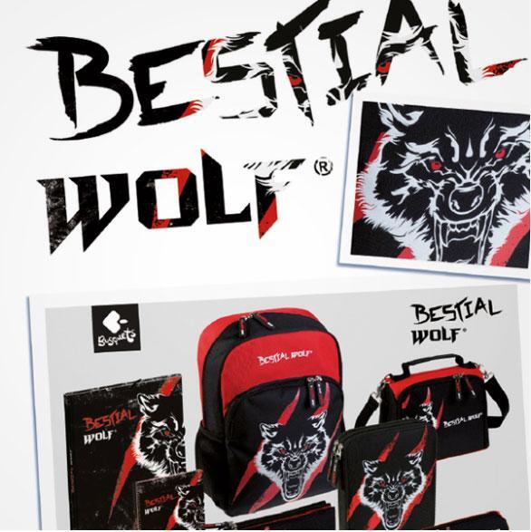 Busquets Bestial Wolf Ученически несесер с едно отделение 55667