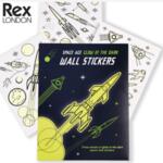 Rex London Светещи стикери за стена Космос 29158