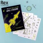 Rex London Светещи стикери за стена Космос 29158