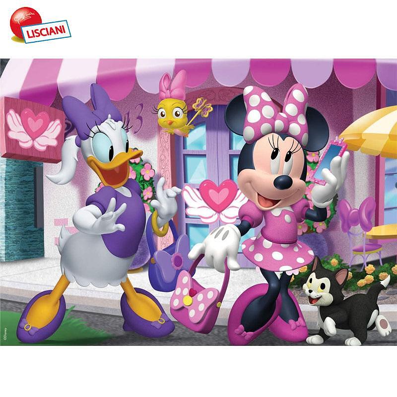 Lisciani Disney Двулицев пъзел в куфарче 60 части Мики Маус и приятели 73894-Copy