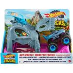 Hot Wheels Monster Trucks Изстрелвачка с 2 колички Mega Wrex GKY01