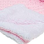 Бебешко одеяло Розови релефни точки 100х140см 55350