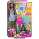 Barbie Кукла Барби с кученце на къмпинг Бруклин HDF74