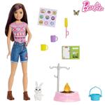 Barbie Кукла Skipper с любимец на къмпинг брюнетка HDF69