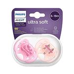 Philips AVENT Ортодонтични залъгалки Ultra Soft в кутия (6-18м), 2 бр./оп. SCF223/04