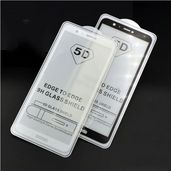 5D Glass FULL GLUE стъклен протектор Huawei P Smart