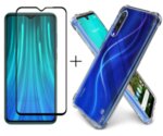 Комплект 5D Full Glue стъклен протектор + Clean Armor гръб Xiaomi Note 8 Pro-Copy