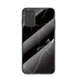 Marble Black Glass стъклен гръб Samsung A31-Copy