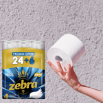 Тоалетна хартия Zebra White, 3 пласта, 32 ролки