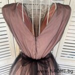 Официална коктейлна рокля омбре в цвят пепел от рози-Copy