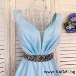 Официална рокля от луксозна тафта в цвят ултравайлет-Copy