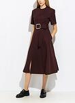 SLITS AROUND BELTED DRESS