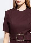 SLITS AROUND BELTED DRESS