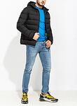MENS HOODED FIBRE DOWN JACKET