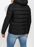 MENS HOODED FIBRE DOWN JACKET