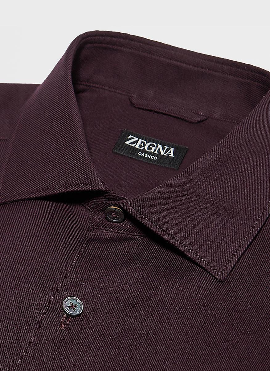 Риза от памук и кашмир Zegna